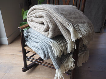 Extra Large Personalised Pure Wool Throw, 3 of 9