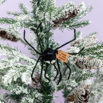 Personalised Felt Spider Hanging Halloween Decoration, 2 of 5