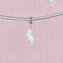 Sterling Silver Crystal Angel Wing Charm, thumbnail 3 of 7