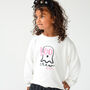 Boo Crew Halloween Embroidered Sweatshirt Jumper Personalised With Child's Name, thumbnail 5 of 5