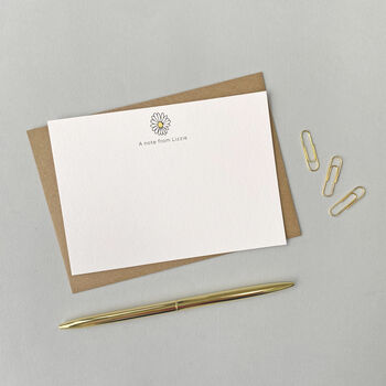 Personalised Daisy Correspondence Cards / Notelets, 2 of 7