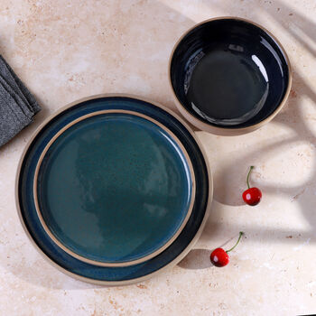 G Decor Canvara Handcrafted Stoneware Tableware Collection Contemporary Plates, 2 of 6