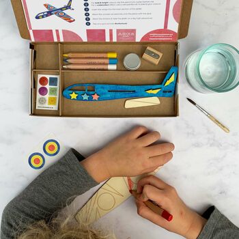 Personalised Make Your Own Glider Craft Activity Box, 2 of 8