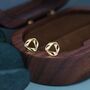 Sterling Silver Tiny Mobius Strip Stud Earrings, thumbnail 3 of 12