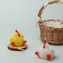 G Decor Yellow Or White Chicken Hen Farmhouse 3D Candle, thumbnail 1 of 5