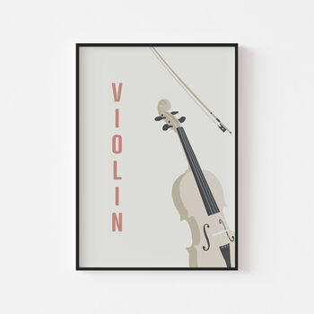 Violin Print | Instrument Music Poster, 7 of 10