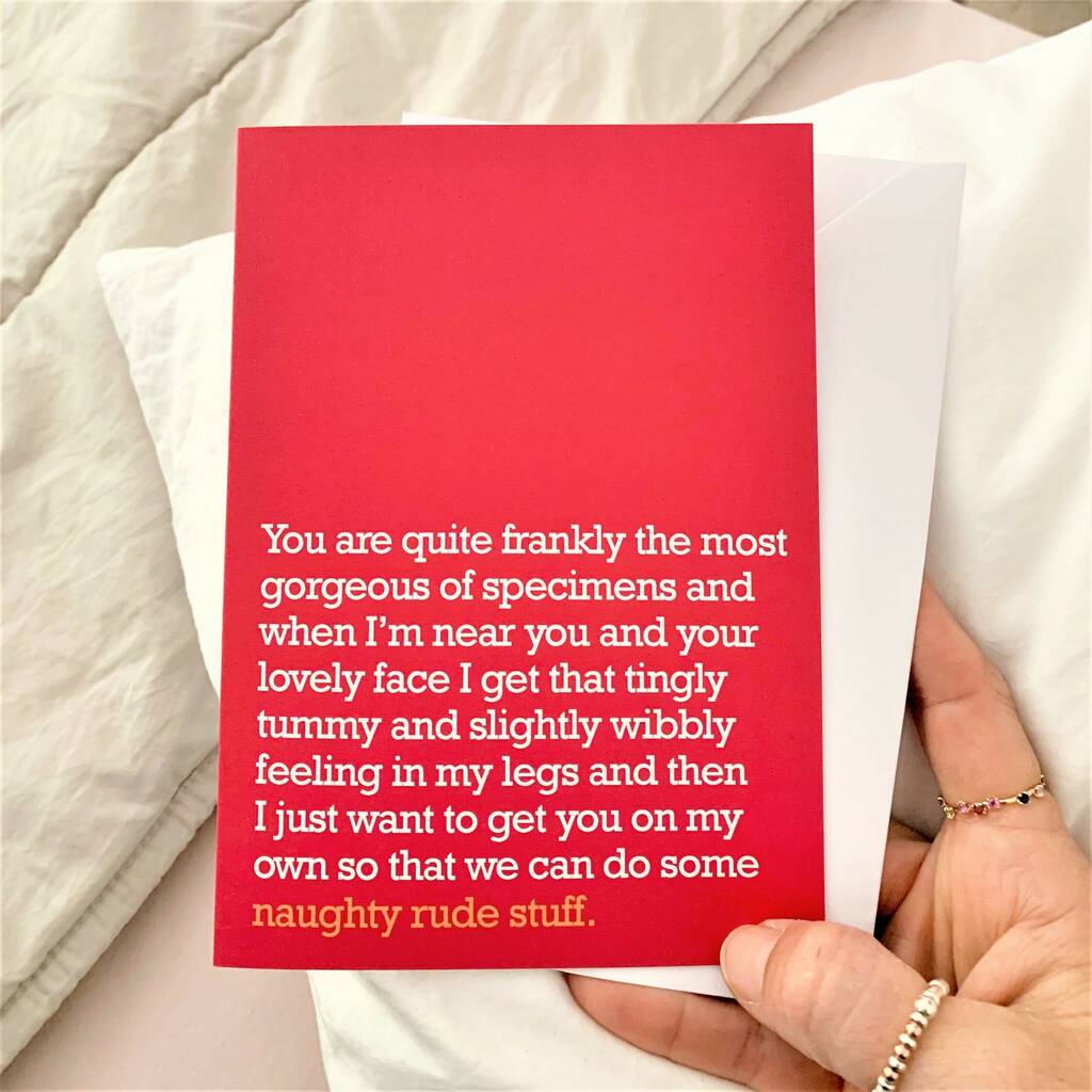 Naughty Rude Stuff : Cheeky Card For Partner, 1 of 2