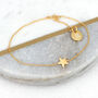 18ct Gold Plated Or Silver Personalised Star Bracelet, thumbnail 2 of 4