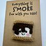 Personalised Smore Campfire Crochet Birthday Card Handmade, thumbnail 9 of 12