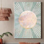 Sun Boho Green Marble Gold Wall Art Print, thumbnail 3 of 7