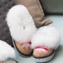 Childrens Pink Sheepers Slippers, thumbnail 1 of 5