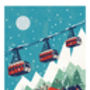 Nordic Cable Cars A3 Print, thumbnail 2 of 2