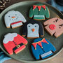 Novelty Christmas Jumper Biscuits, thumbnail 3 of 5