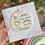 New Baby Pink Elephant Keepsake Card, thumbnail 1 of 3