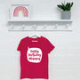 Personalised Happy Birthday Speech Bubble Kids T Shirt, thumbnail 3 of 6