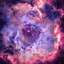 Galaxy Fleece Blanket Rosette Nebula Pink, thumbnail 4 of 10
