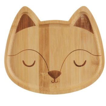 Personalised Fox Bamboo Plate And Cutlery Set, 5 of 5