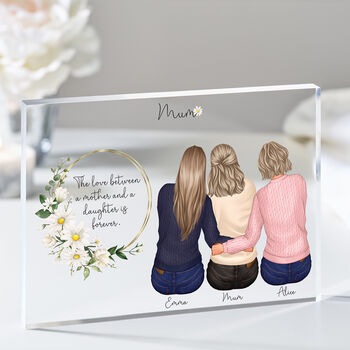 Mum Gift From Daughter/Daughters Personalised Plaque, 3 of 8