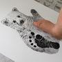 Personalised Baby Polar Bear Footprint Kit, thumbnail 3 of 7