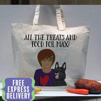 Personalised Dog Mum Tote Bag, 3 of 12