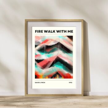 Twin Peace Fire Walk With Me Inspired Art Print, 4 of 4