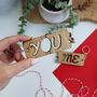 You And Me Interlocking Key Rings For Valentine's, thumbnail 3 of 4