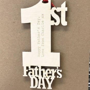 Personalised 1st Father's Day Card Keepsake, 8 of 11
