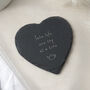 Heart Slate Coaster 'Take Life One Cup At A Time', thumbnail 1 of 2