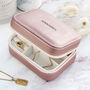 Personalised Bold Message Pink Jewellery Case, thumbnail 6 of 9