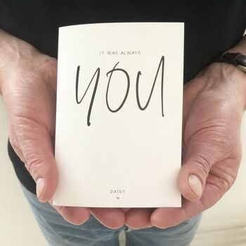 It Was Always You Personalised Valentines Card, 5 of 6