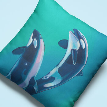 Orca Arctic Animals Cushion Cover, 7 of 10