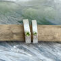 Peridot August Birthstone Ring In Textured Sterling Silver, thumbnail 5 of 7