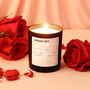 Valentine Day Candle | Rose + White Musk + Saffron, thumbnail 1 of 5