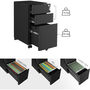 Mobile File Cabinet Rolling Office Cabinet, thumbnail 4 of 7