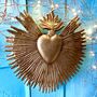 Golden Starburst Heart Decoration Ltew015, thumbnail 2 of 7