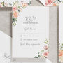 Blush Floral Pocketfold Wedding Invitations, thumbnail 3 of 7