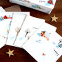 Dog In Snow Illustrated Christmas Card, thumbnail 4 of 5