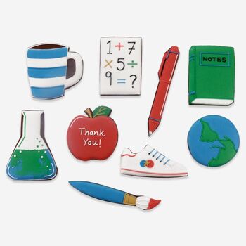 Hand Iced Personalised Thank You Teacher Biscuit Tin, 3 of 4