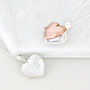 Personalised Message Heart Locket Necklace, thumbnail 6 of 7