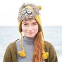 Lion Hand Knitted Woollen Animal Hat, thumbnail 2 of 4