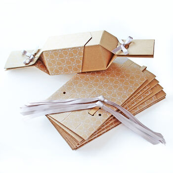 Six Reusable 'Christmas Kraft' Crackers, 7 of 9