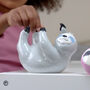 Pink Or Grey Sloth Money Box, thumbnail 3 of 12