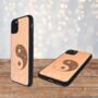 Ying Yang Floral Wooden Case iPhone Samsung Google, thumbnail 3 of 6