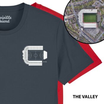 Any UK Football Stadium Aerial View Organic T Shirt, 3 of 12