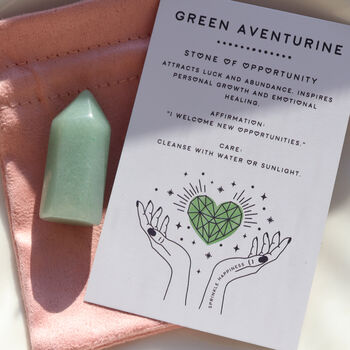 Green Aventurine Gemstone Mini Tower, 5 of 7
