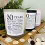 Personalised 30th Anniversary Years And Counting Candle, thumbnail 1 of 11