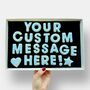 Personalised Custom Cookie Message Box Blue 30, thumbnail 1 of 5