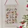 Hanging Fabric Christmas Scene Advent Calendar, thumbnail 2 of 2