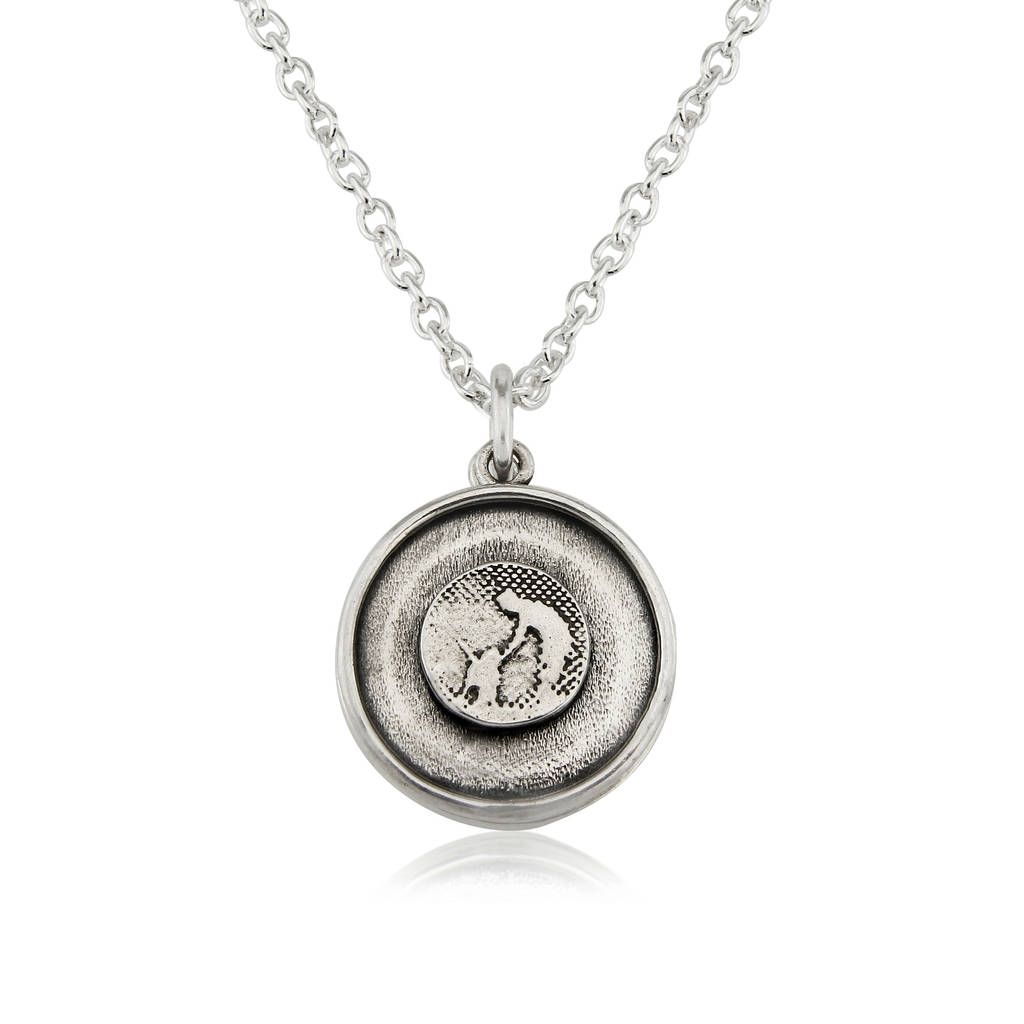 Personalised Dog Lovers Sterling Silver Locket Necklace By Charlotte