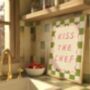 Kiss The Chef Wall Art Print Kitchen Poster, thumbnail 7 of 10